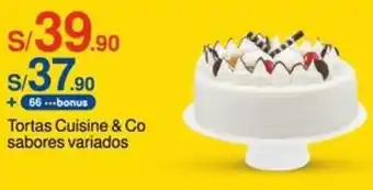 Metro Tortas Cuisine & Co sabores variados oferta