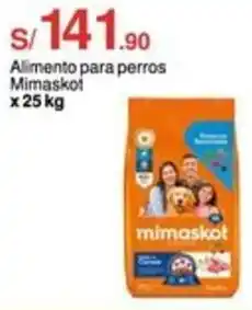 Metro Alimento para perros Mimaskot x 25kg oferta