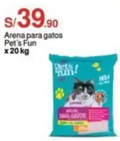 Metro Arena para gatos Pet's Fun x 20kg oferta