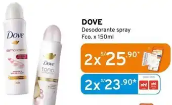 Mifarma Dove Desodorante spray Fco. x 150ml oferta