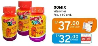 Mifarma GOMIX vitaminas Fco. x 60und oferta