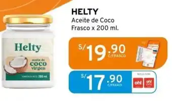 Mifarma HELTY Aceite de Coco Frasco x 200ml oferta