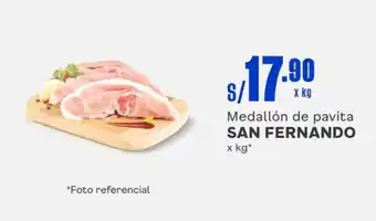 Makro Medallón de pavita SAN FERNANDO x kg oferta