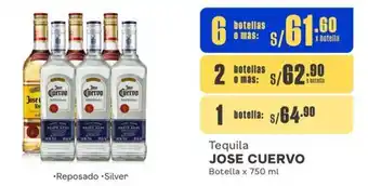Tequila JOSE CUERVO Botella x 750 ml