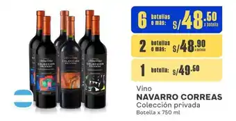 Makro Vino NAVARRO CORREAS Colección privada Botella x 750 ml oferta