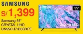 Metro Samsung 55" CRYSTAL UHD UN55CU7000GXPE oferta