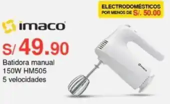 Metro imaco Batidora manual 150W HM505 5 velocidades oferta