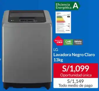 Sodimac LG Lavadora Negro Claro 13kg oferta