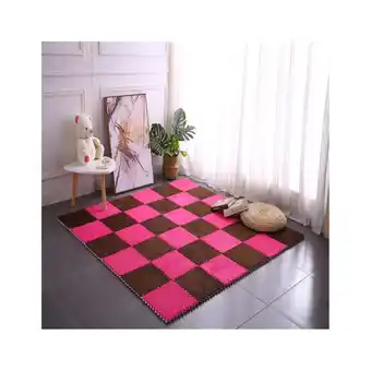 Tiendas EFE Alfombra decorativa gretail armable x 10 unidades fucsia oferta