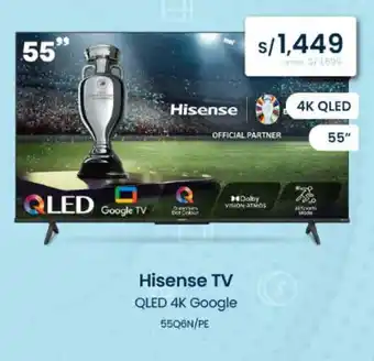 Tiendas EFE Hisense TV QLED 4K Google oferta