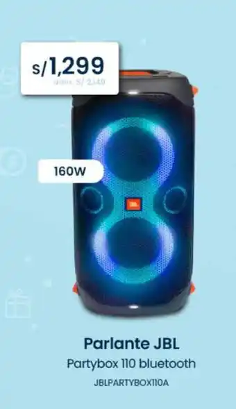 Tiendas EFE Parlante JBL Partybox 110 bluetooth oferta