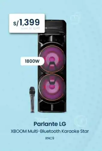 Tiendas EFE Parlante LG XBOOM Multi-Bluetooth Karaoke Star oferta