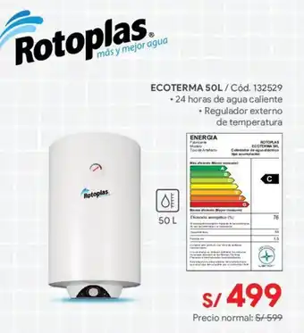 Hiraoka Rotoplas ECOTERMA 50L oferta