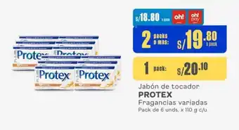 Makro Jabón de tocador PROTEX Fragancias variadas Pack de 6 unds. x 110 g c/u oferta
