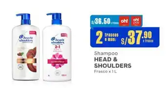 Makro Shampoo HEAD & SHOULDERS Frasco x 1L x frasco 2 frascos o más: oferta