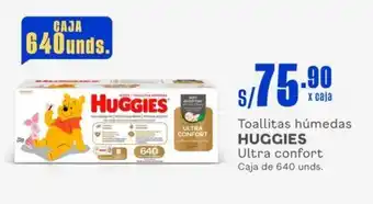 Makro Toallitas húmedas HUGGIES Ultra confort Caja de 640 unds. oferta