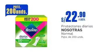Makro Protectores diarios NOSOTRAS Normal Pqte. de 200 unds. oferta