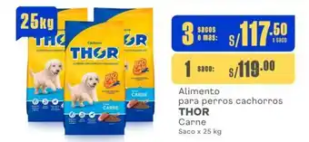 Makro Alimento para perros cachorros THOR Carne Saco x 25 kg oferta