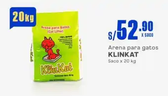 Makro Arena para gatos KLINKAT Saco x 20 kg oferta