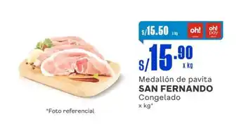 Makro Medallón de pavita SAN FERNANDO Congelado x kg oferta