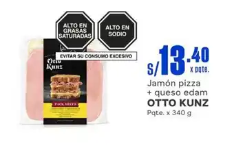 Makro Jamón pizza + queso edam OTTO KUNZ Pqte. x 340 g oferta