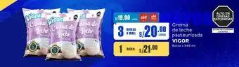 Makro Crema de leche pasteurizada VIGOR Bolsa x 946 ml oferta