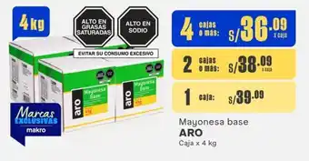 Makro Mayonesa base ARO Caja x 4 kg oferta