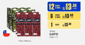 Makro Vino GATO Caja x 1L oferta