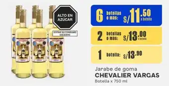 Makro Jarabe de goma CHEVALIER VARGAS Botella x 750 ml oferta