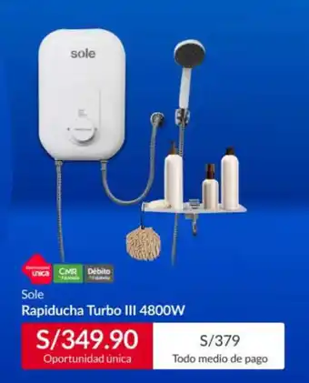 Sodimac Sole Rapiducha Turbo III 4800W oferta