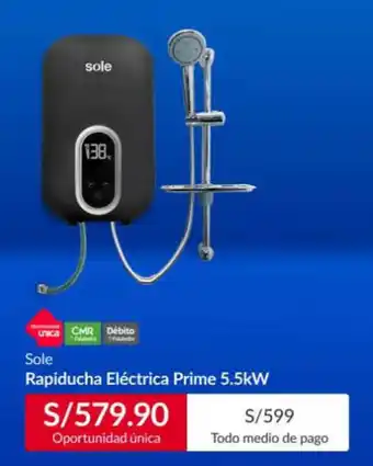 Sodimac Sole Rapiducha Eléctrica Prime 5.5kW oferta