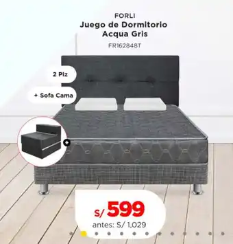 La Curacao FORLI Juego de Dormitorio Acqua Gris oferta