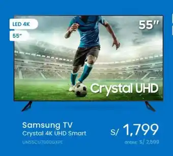 Tiendas EFE Samsung TV Crystal 4K UHD Smart oferta