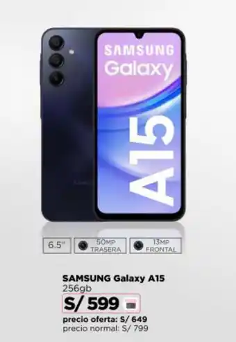 Ripley SAMSUNG Galaxy A15 256GB oferta