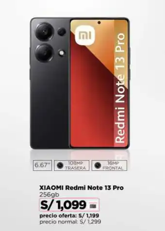 Ripley XIAOMI Redmi Note 13 Pro 256gb oferta