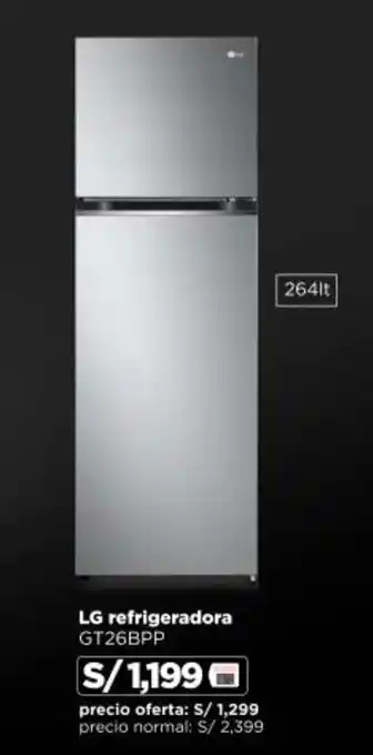 Ripley LG refrigeradora GT26BPP oferta