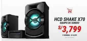 Estilos HCD SHAKE X70 EQUIPO DE SONIDO oferta