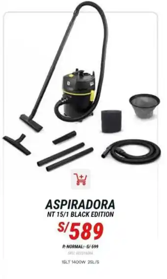 Estilos ASPIRADORA NT 15/1 BLACK EDITION oferta