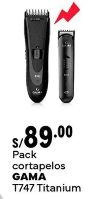 Plaza Vea Pack cortapelos GAMA T747 Titanium oferta
