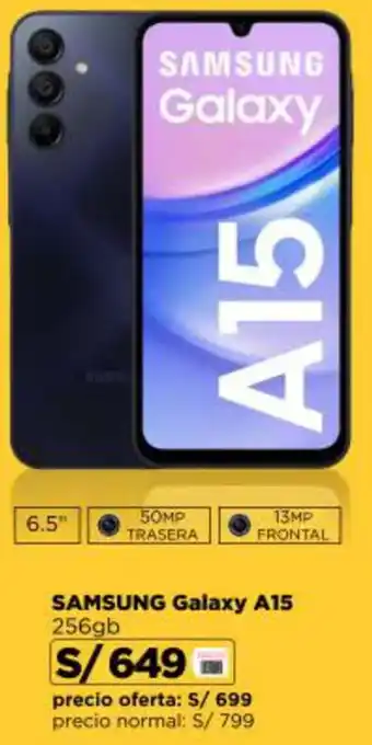 Ripley SAMSUNG Galaxy A15 256gb oferta
