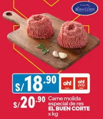 Plaza Vea Carne molida especial de res EL BUEN CORTE x kg oferta