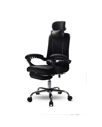 Tiendas EFE Silla de oficina cabecera con almohadillas reclinable inius negro oferta