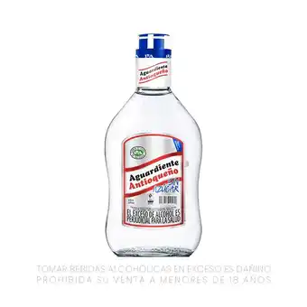 Tottus Aguardiente antioqueno sin azúcar 375 ml oferta