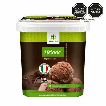 Tottus Helado italiano triple chocolate oferta