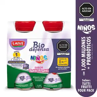 Tottus Biodefensa kids laive tutti fruti oferta