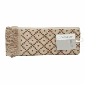 Tottus Toallas visita rombos beige oferta