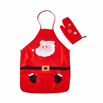 Tottus Set mandil + guantes para cocina oferta