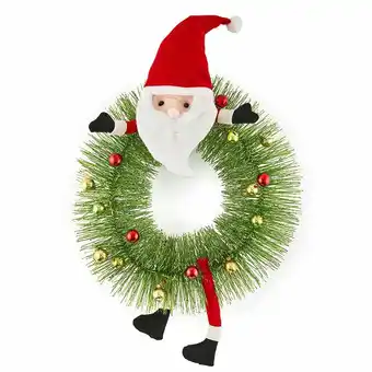 Tottus Corona con peluche papa noel 45 cm oferta