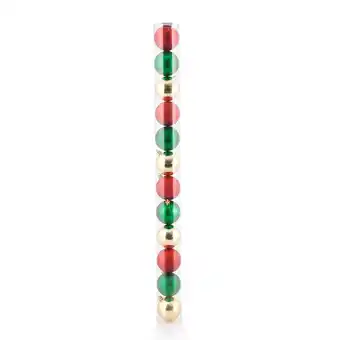 Tottus Set x 12 bolas 6 cm rojo verde dorado 6 cm oferta