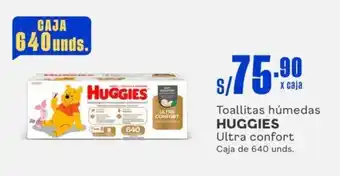 Makro Toallitas húmedas HUGGIES Ultra confort Caja de 640 unds. oferta